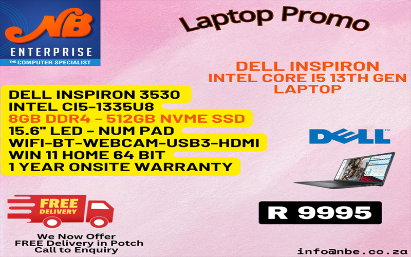 Dell Ci5 13th gen laptop